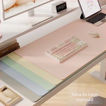 Bőr asztali pad, extra nagy méretű, kétoldalas, csúszásmentes, irodai, számítógép és laptop használathoz, tanuló asztalhoz