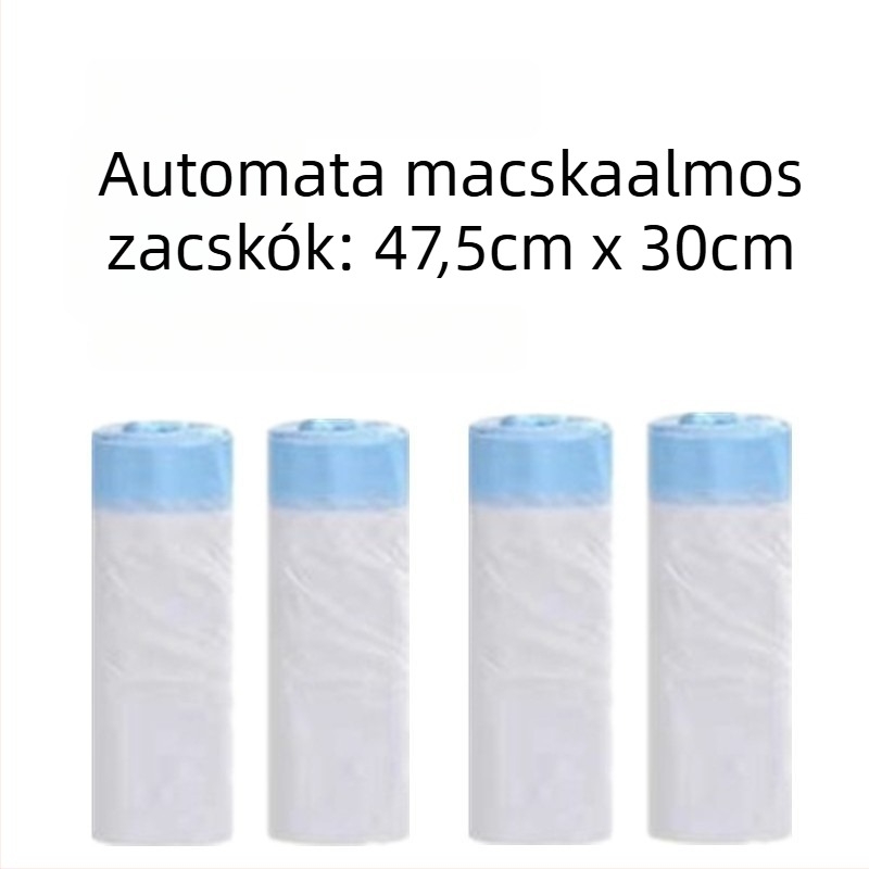 Automata macska WC elektromos lapáttal, összecsukható sátorral, ajtófüggönyel és almot tartóval