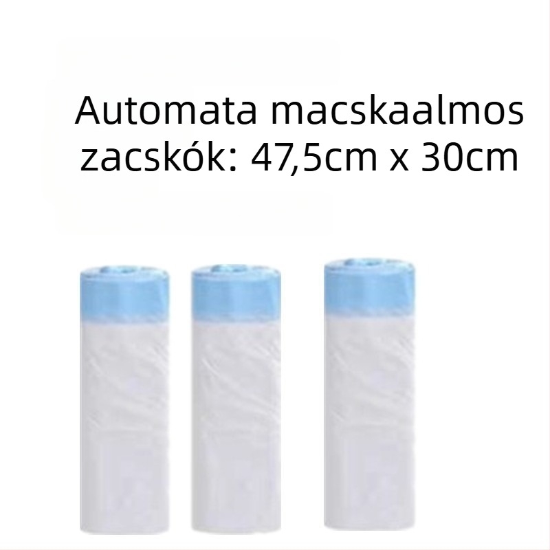 Automata macska WC elektromos lapáttal, összecsukható sátorral, ajtófüggönyel és almot tartóval