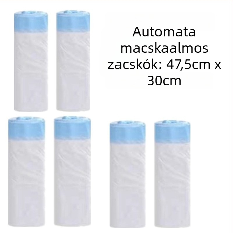 Automata macska WC elektromos lapáttal, összecsukható sátorral, ajtófüggönyel és almot tartóval