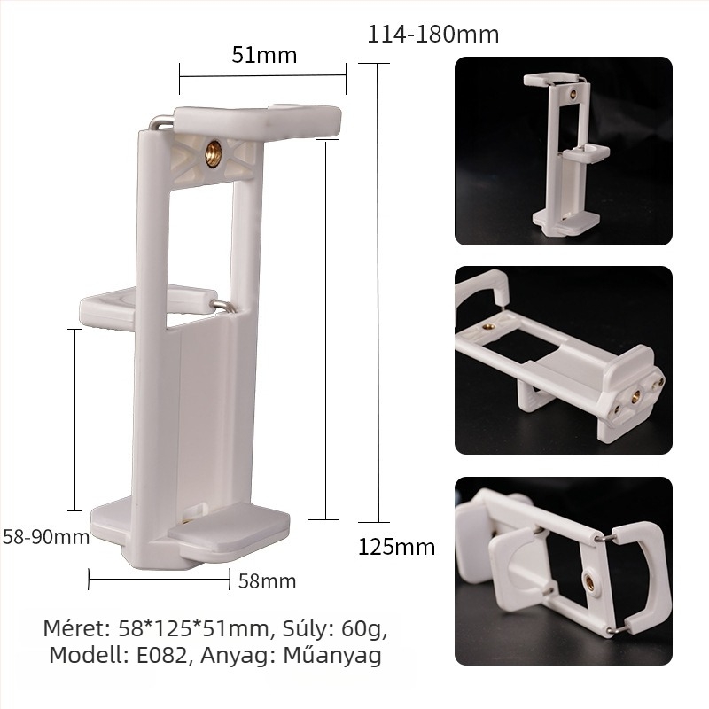 Kalio Tablet Clip - Összecsukható univerzális tabletatartó, kompatibil iPad/iPhone, 0,12 kg