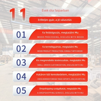 Fából készült, emelt monitorállvány és asztali tároló – fúrás nélkül, összeszerelhető, 1 réteg, minimalist stílus