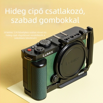Yan Zuo YZ-079 Alumíniumötvözetű kamera test kiegészítő Panasonic S9-hez, teherbírás 6-10 kg