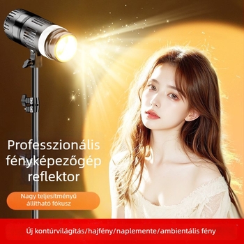 Élő közvetítéshez tervezett szépségfény, hajtöltő fény, fókusz- és kontúrfény, multi‑színű színhőmérséklet, független tápegység, fényerő szabályozható