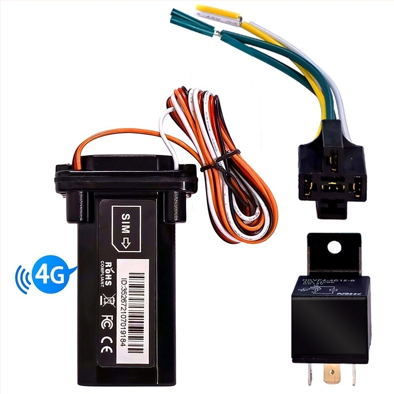 4G GPS autópozicionáló nyomkövető Android és iOS támogatással, USB 2.0 interfész, ABS+PC tok