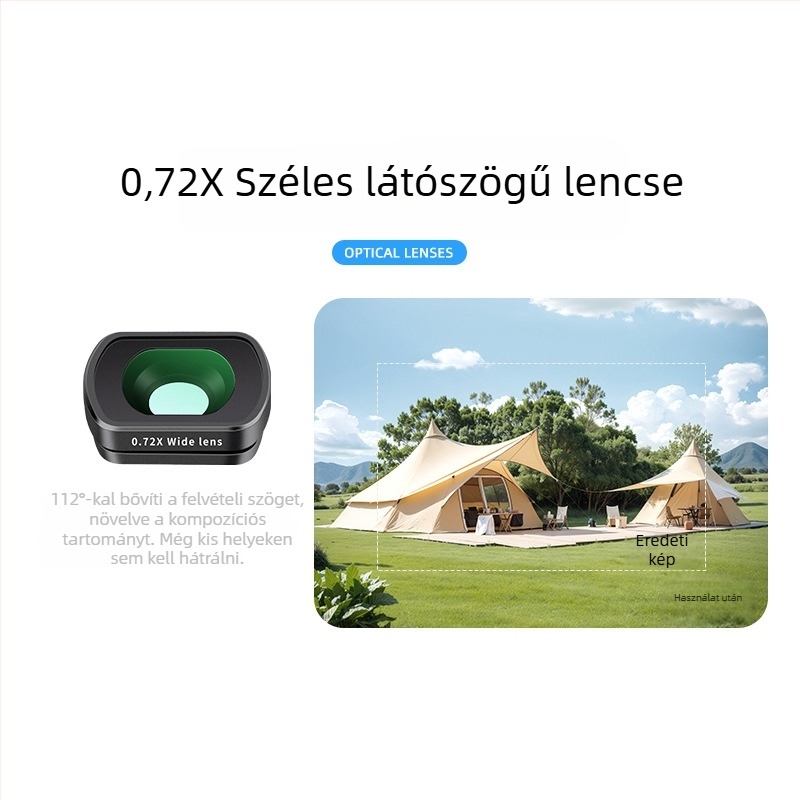 Pocket3 kamera szűrő – fém+üveg, dobozban, kompatibilis Pocket3-mal