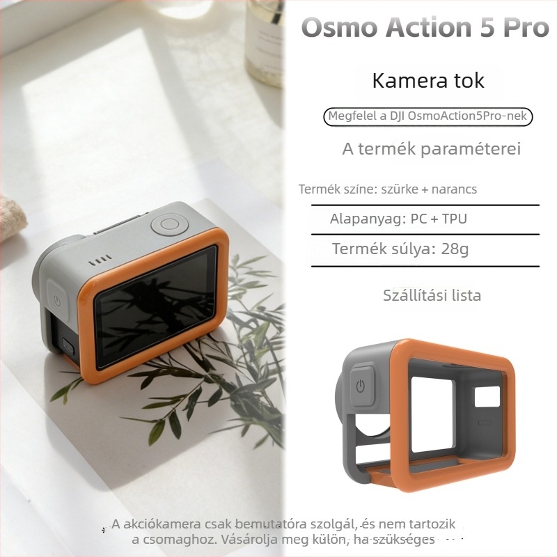 DJI Action 5 Pro védőtok, vízálló merülőtok, PC+TPU anyag, személyre szabható logó
