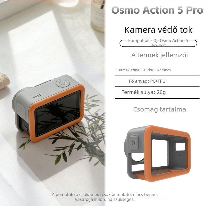 DJI Action 5 Pro védőtok, vízálló merülőtok, PC+TPU anyag, személyre szabható logó