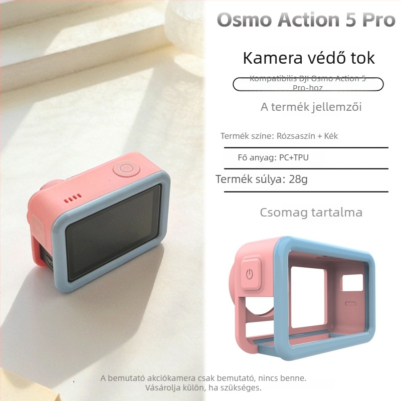 DJI Action 5 Pro védőtok, vízálló merülőtok, PC+TPU anyag, személyre szabható logó