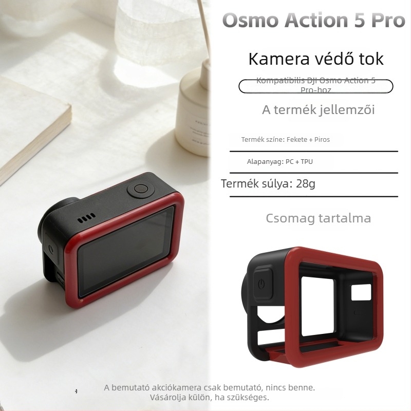 DJI Action 5 Pro védőtok, vízálló merülőtok, PC+TPU anyag, személyre szabható logó