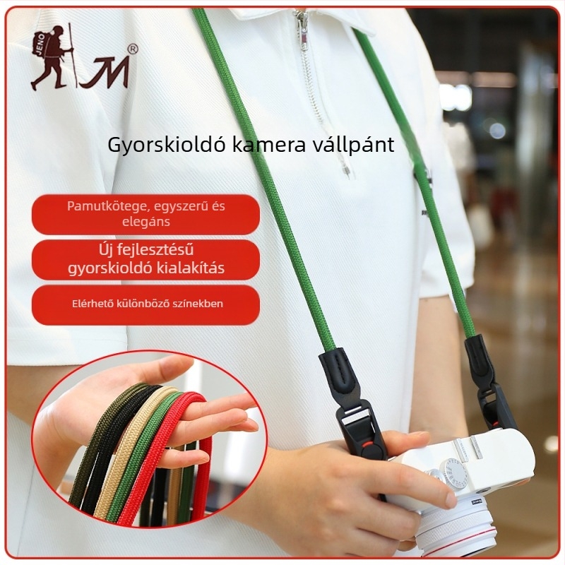Fényképezőgép vállpánt gyorskioldóval Sony A7M4 és Fujifilm X-T5/X-S20/X-S10 – KS Strap, minta szerint testreszabható