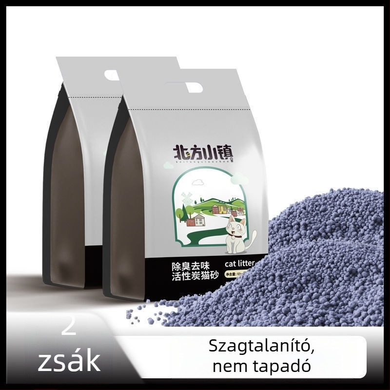 Kis szemű macskaalmom citromos illattal, bentonitos finomhomok, alacsony porzás, tapadásmentes aljzat, 5 kg