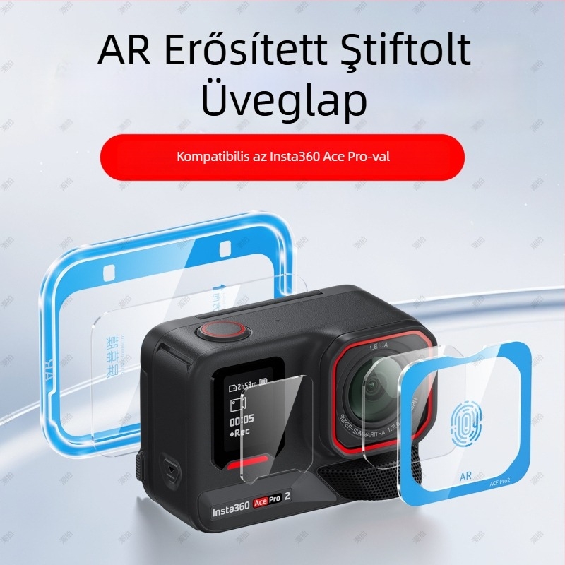 Insta360 AcePro2 képernyővédő — edzett üveg, AR antireflexiós bevonat