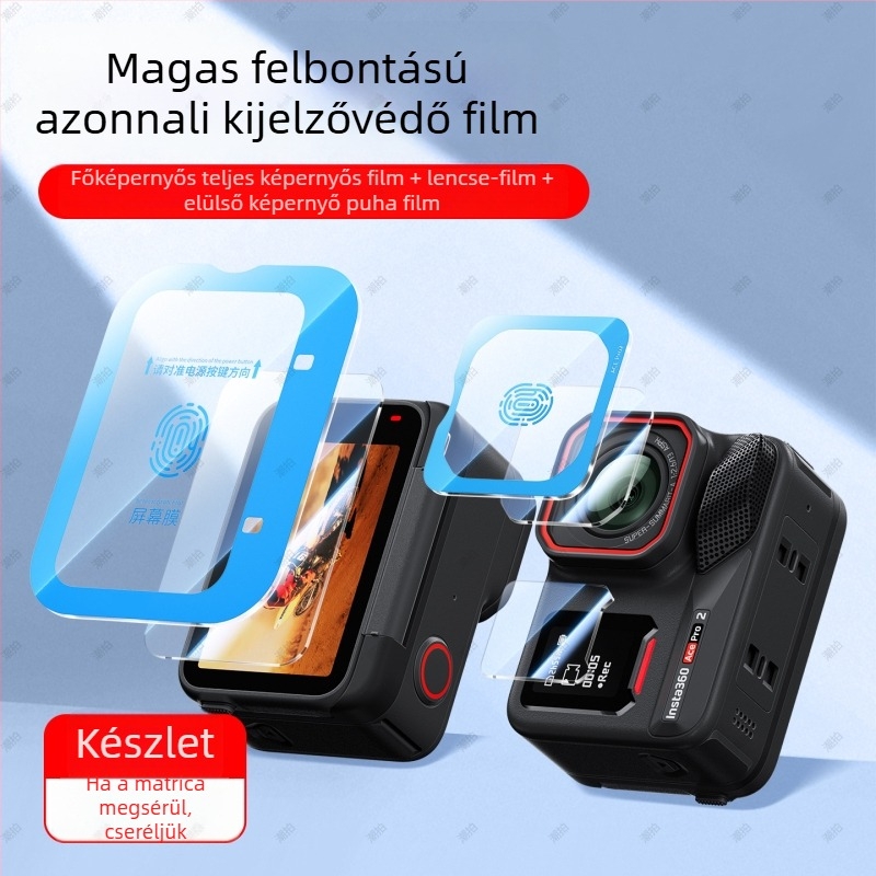 Insta360 AcePro2 képernyővédő — edzett üveg, AR antireflexiós bevonat