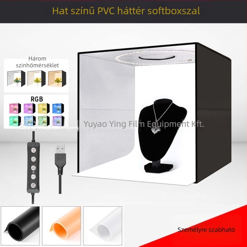 LT40 kompakt fotóstúdió Oxford anyaggal, 2 kg, egylépéses szerelés
