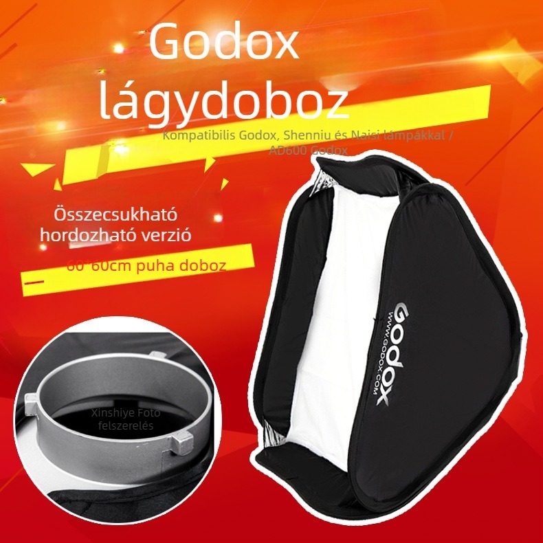 God Cow összecsukható lágyfény doboz portré- és dokumentumfotózáshoz