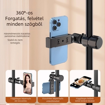 Univerzális asztali telefontartó — ABS anyag, univerzális dizájn, testreszabási lehetőség