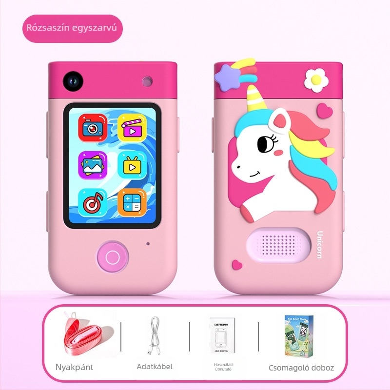 ALDOLMI I9 Okos Gyerek Kamera - 2,8'' LCD, 720P Videó, TF-kártya tárhely, 1000mAh Akkumulátor