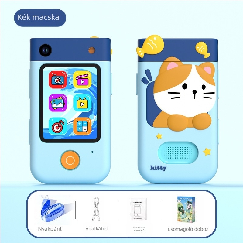 ALDOLMI I9 Okos Gyerek Kamera - 2,8'' LCD, 720P Videó, TF-kártya tárhely, 1000mAh Akkumulátor