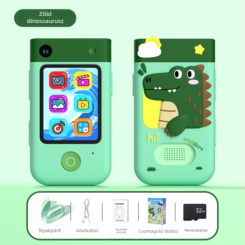 ALDOLMI I9 Okos Gyerek Kamera - 2,8'' LCD, 720P Videó, TF-kártya tárhely, 1000mAh Akkumulátor