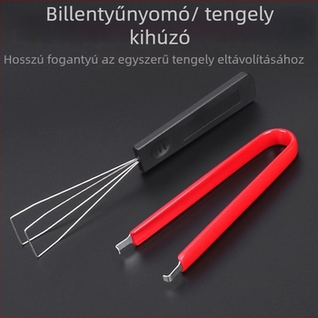 Mechanikus billentyűzet tisztító készlet kulcs- és tengelykihúzóval (tisztító eszközök a billentyűzet karbantartásához)