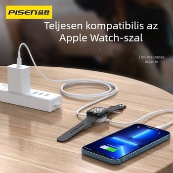 Pinsheng Apple Watch vezeték nélküli töltőállvány mágneses töltéssel, 2.5 W, 1 A