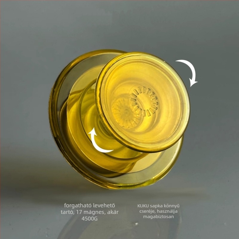 Snap-típusú mágneses telefon-tartó légzsákkal – Shoosheng; mágneses sorozat; univerzális kompatibilitás; PC-akril-mágnesgyűrű