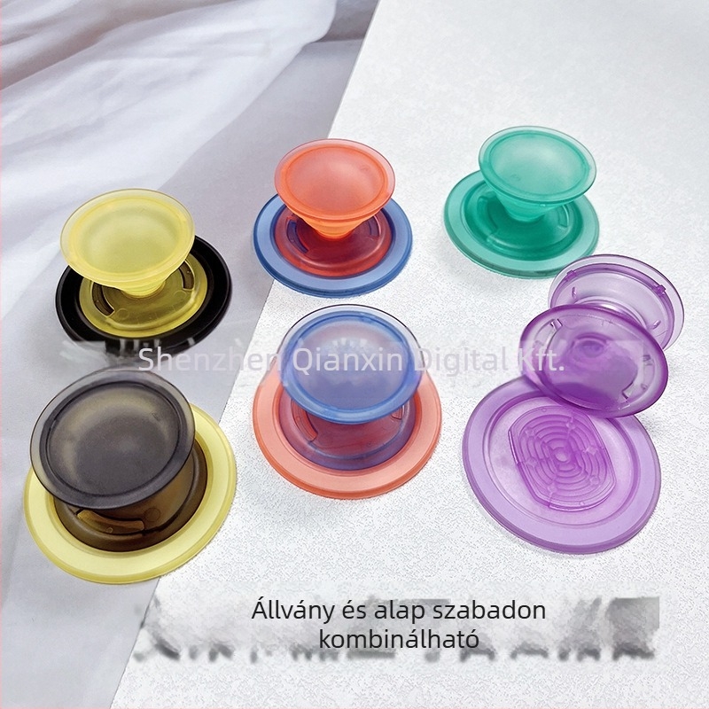 Szedhető mágneses mobiltartó – snap-on, ABS/TPU mágneses anyag, asztali videó tanuláshoz