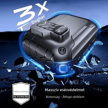 AirPods Pro tok Gen 2/3/4 — TPU+PC, teljes védelem, felület spray bevonattal