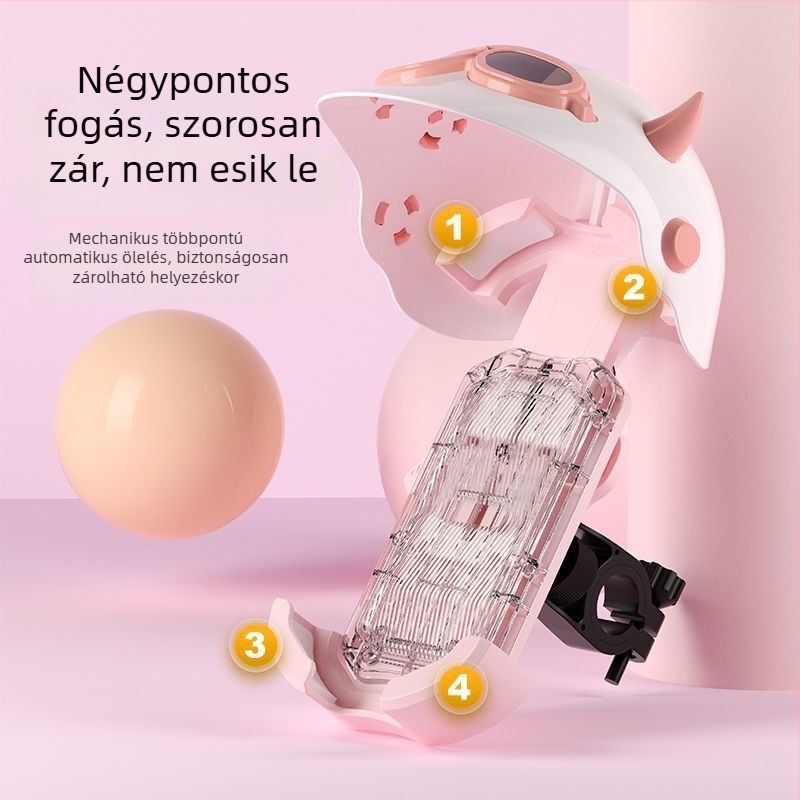 Légzsák tartó vezeték nélküli töltéssel, puha ragasztóanyag, cyberpunk stílus