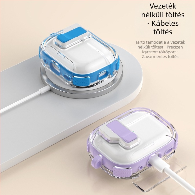 AirPods 4. generációs védőtok — TPU, univerzális, rajzfilm-stílus, injekciós formázás, Apple számára