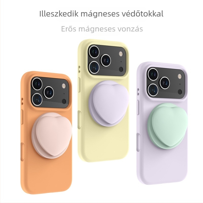 Gépjárműbe szerelhető MagSafe légzsákos tartó folyékony szilikonból, Casetify-ins sorozat, modell Magsafe Love Magnetic Attraction