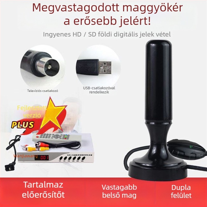Beltéri TV-vevő – set-top box Wanjiawang chippel, 2023-as modell; logó nyomtatás: lehetséges