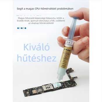 Deer Fairy CPU hűtőszilikon gél, 10W/mK, magas hőmérséklet-állóság, CPU-hoz, alaplaphoz és VRAM-hoz