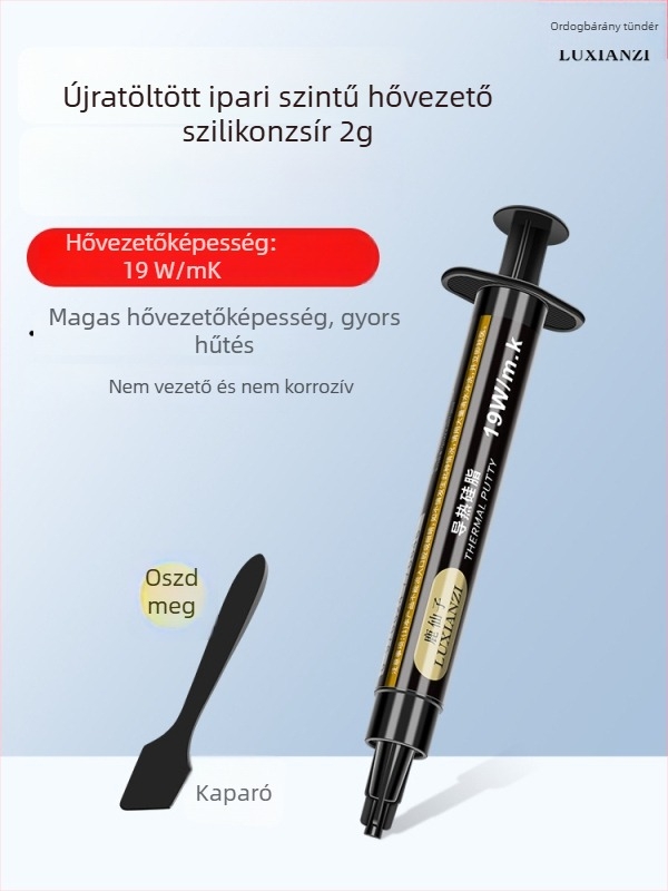 Deer Fairy CPU hűtőszilikon gél, 10W/mK, magas hőmérséklet-állóság, CPU-hoz, alaplaphoz és VRAM-hoz