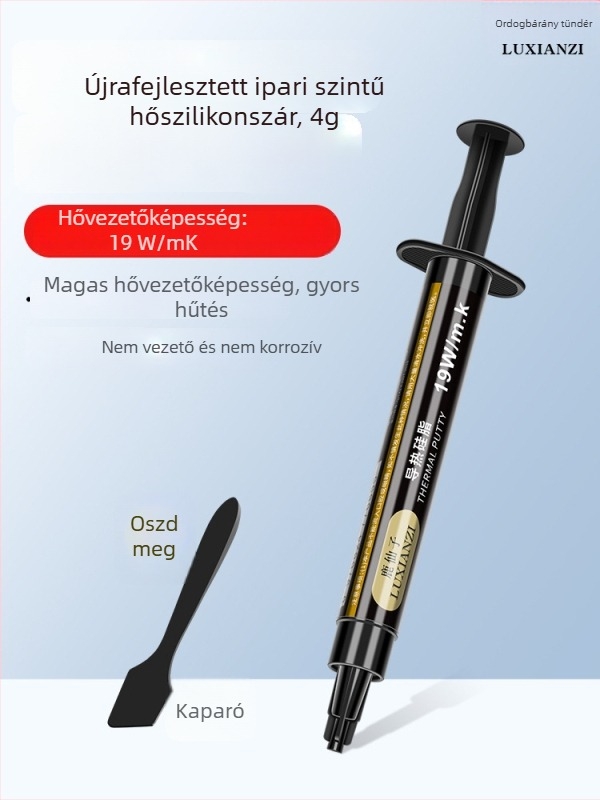 Deer Fairy CPU hűtőszilikon gél, 10W/mK, magas hőmérséklet-állóság, CPU-hoz, alaplaphoz és VRAM-hoz