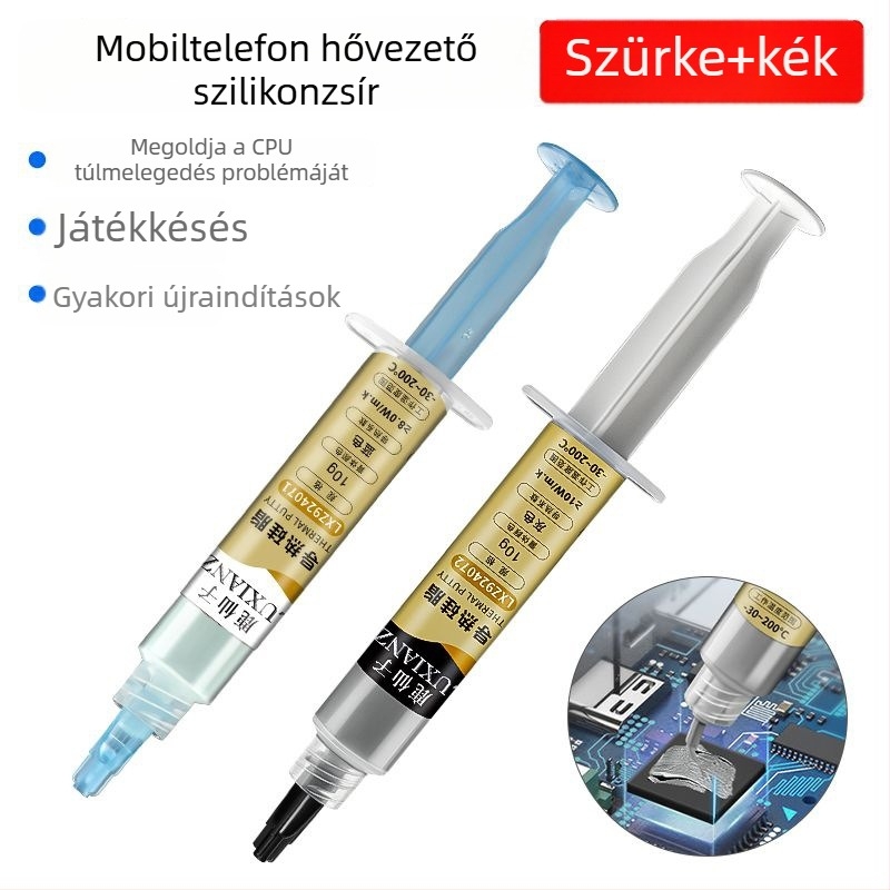 Deer Fairy CPU hűtőszilikon gél, 10W/mK, magas hőmérséklet-állóság, CPU-hoz, alaplaphoz és VRAM-hoz