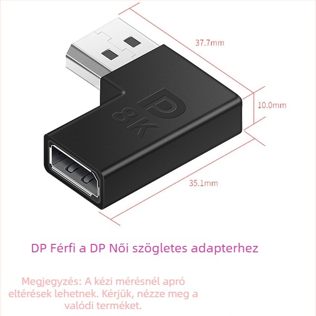 ESYNC DP–Mini DisplayPort adapter, támogatja az 8K@60Hz-t, 1×2 kimenet, alumínium ötvözet ház