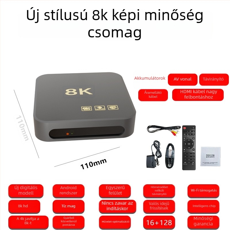 HD set-top box WiFi-vel, 128MB RAM, 480p kimenet