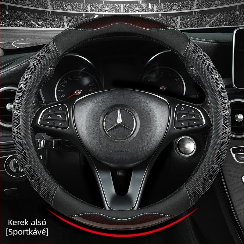 Kaba Driver szilikon csúszásmentes kormánykerékvédő, 38 cm, univerzális, sportos stílus