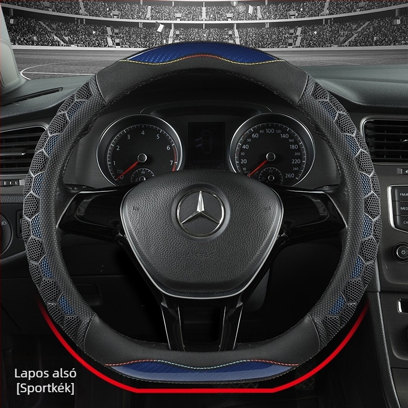 Kaba Driver szilikon csúszásmentes kormánykerékvédő, 38 cm, univerzális, sportos stílus