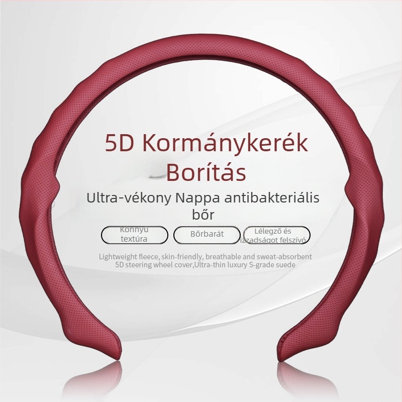 Sportos velúr kormányhuzat, univerzális illesztés, minden évszakban