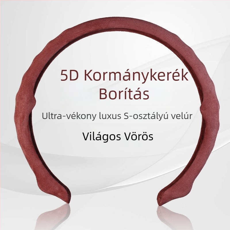 Sportos velúr kormányhuzat, univerzális illesztés, minden évszakban