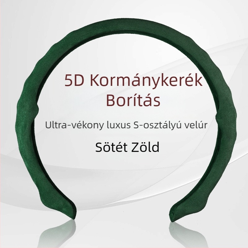 Sportos velúr kormányhuzat, univerzális illesztés, minden évszakban