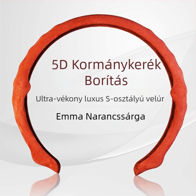 Sportos velúr kormányhuzat, univerzális illesztés, minden évszakban