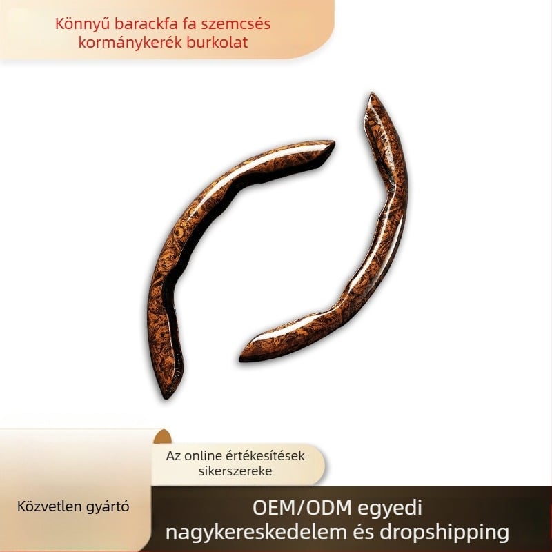 Kormánykerék takaró – barackfa mintázat, minden évszakhoz, csúszásmentes, ultra vékony, PVC anyag