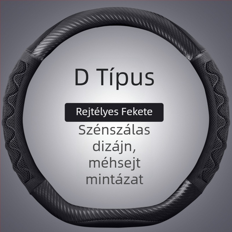 Aolong bőr kormánykerék-huzat, gyémánt formájú, csúszásmentes, lélegző, univerzális illeszkedés