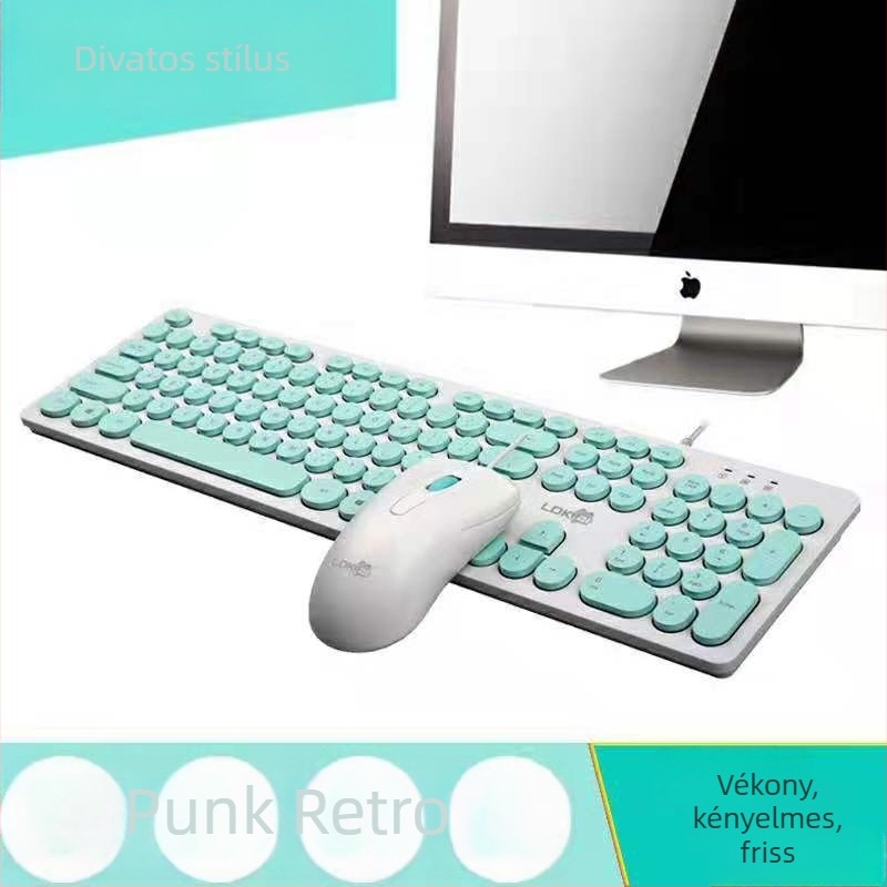 1900 vezetékes billentyűzet és egér készlet, USB, 1600 DPI, vízálló