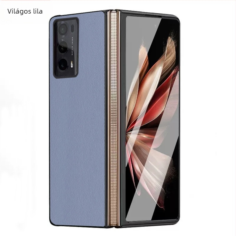 Honor MagicV2 műbőr VS2 teljes lefedettségű ütésálló védőtok, osztott kialakítás és hajtogatható képernyőhöz való tok