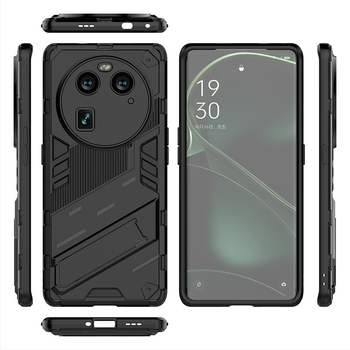 OPPO X6 Pro kétfunkciós ütésálló telefontok tartóval — TPU+PC, injektálással gyártott
